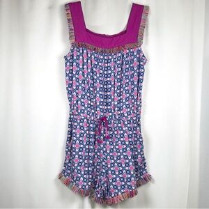 Matilda Jane Girls‎ Dream Chasers Rainbow Fringe Romper Sz 10 Geo Print